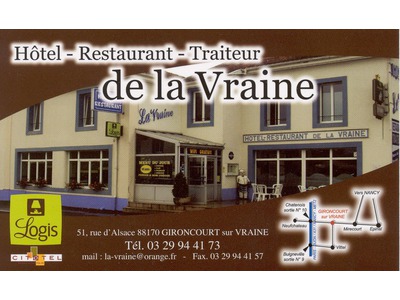 Illustration du partenaire Hôtel Restaurant de La Vraine